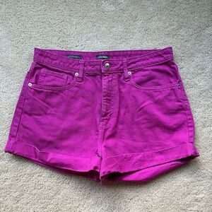 Wild Fable Women’s Hot Pink Highest Rise Mom Denim Shorts - 14 (32R) - EUC